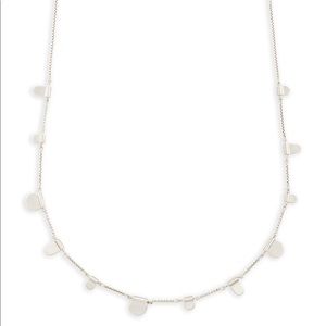 Kendra Scott Olive Long Necklace in Bright Silver